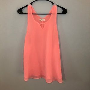 Neon coral tank